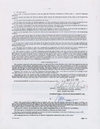 Lot #5412  Actresses Set of (3) Signed Contracts  - Image 1