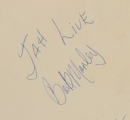 Lot #5183 Bob Marley and The Wailers Signed 1976 Poster - Image 2