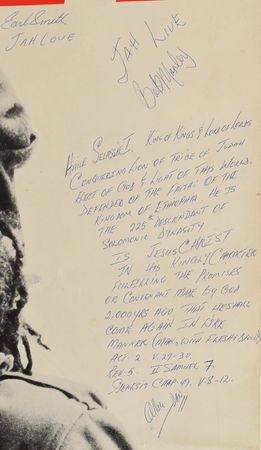 Lot #5183 Bob Marley and The Wailers Signed 1976 Poster - Image 3