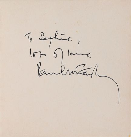 Lot #5055 Paul McCartney Signed 1999 Greeting Card  - Image 1