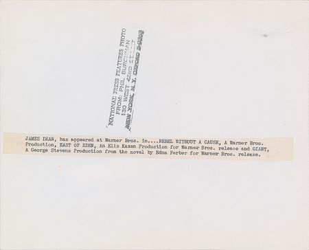 Lot #5309 James Dean Pair of Original Phil Buchman Photographs - Image 4