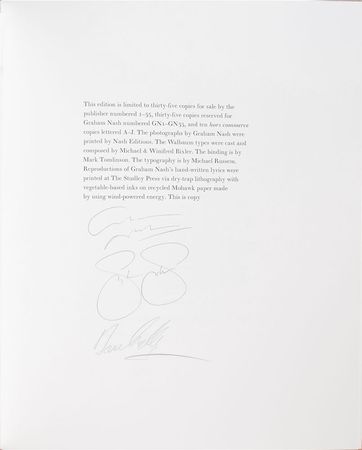 Lot #5141  Crosby, Stills, Nash, and Young Signed Limited Edition Photography Book - Image 4