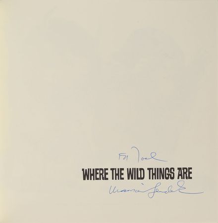 Lot #5524 Maurice Sendak Signed Book - Image 1