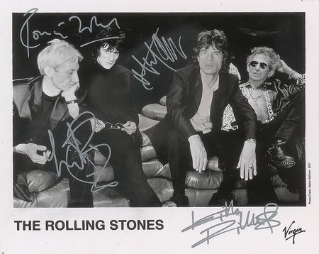 Lot #2124  Rolling Stones Signed Photograph - Image 1