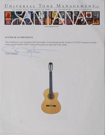 Lot #5150 Carlos Santana?s Stage and Studio-Used Acoustic Guitar - Image 3