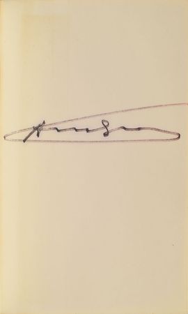 Lot #5520 Andy Warhol Signed POPism Book - Image 1