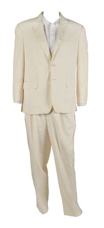 Lot #5446 Zach Galifianakis Screen-Worn Shirt and Suit from Masterminds - Image 1