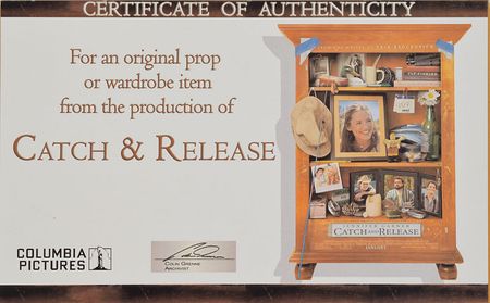 Lot #5447 Jennifer Garner Screen-Worn Shirt from Catch and Release - Image 2