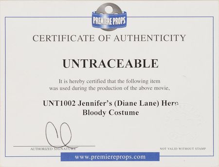 Lot #5452 Diane Lane's Screen-Worn Undershirt and Sweater from Untraceable - Image 3