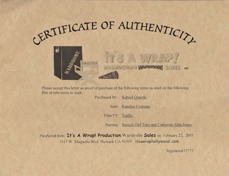 Lot #5443 Benicio Del Toro Screen-Worn Outfit from Traffic - Image 3