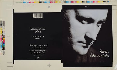 Lot #5218 Phil Collins Handwritten Lyrics for 'Another Day in Paradise' and Album Proof - Image 3