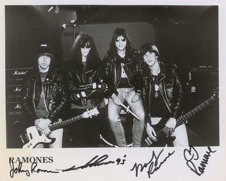 Lot #5254  Ramones Signed Photograph