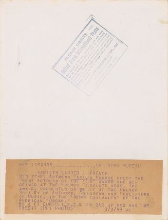 Lot #5289 Marilyn Monroe Original Vintage Photograph - Image 2