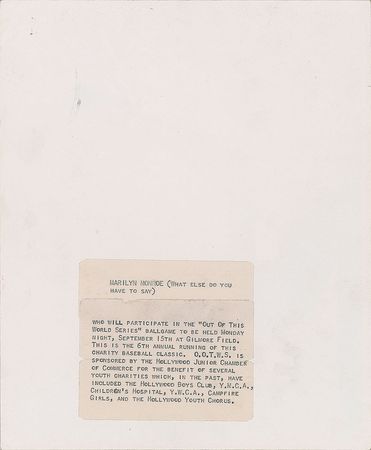 Lot #5291 Marilyn Monroe Original Vintage Photograph - Image 2
