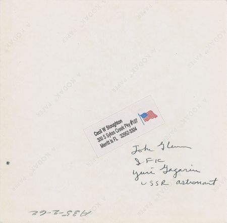 Lot #5554 John F. Kennedy and Gordon Cooper Original Vintage Photograph by Cecil Stoughton - Image 2