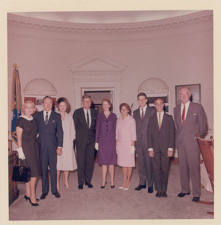 Lot #5561 John F. Kennedy and Bob Hope Original Vintage Photograph by Cecil Stoughton - Image 1