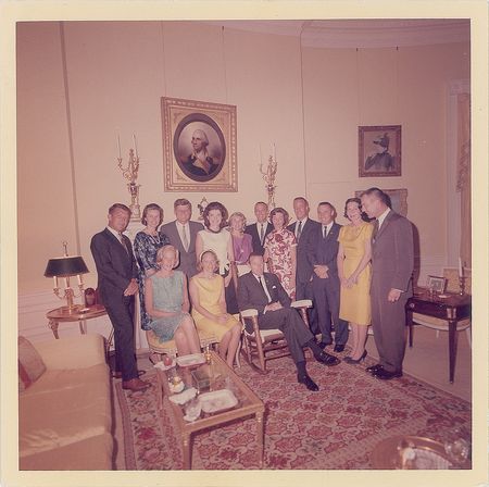 Lot #5556 John F. Kennedy and Mercury Astronauts Original Vintage Photograph by Cecil Stoughton - Image 1