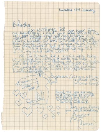 Lot #5270 Amy Winehouse Autograph Letter Signed