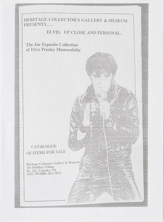 Lot #5075 Joe Esposito's Elvis Presley Show Gold Metal ID Card - Image 6