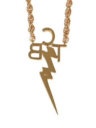 Lot #5076 Elvis Presley 14K Gold TCB Necklace - Image 2