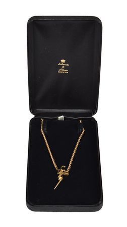 Lot #5076 Elvis Presley 14K Gold TCB Necklace - Image 4