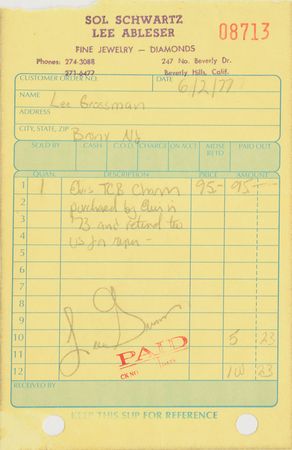 Lot #5076 Elvis Presley 14K Gold TCB Necklace - Image 6