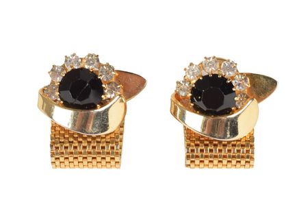 Lot #5073 Elvis Presley's Black Stone Cufflinks