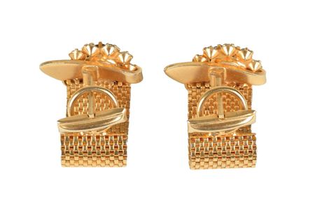Lot #5073 Elvis Presley's Black Stone Cufflinks - Image 2