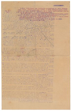 Lot #297 Emiliano Zapata: Zapata fears a new revolutionary faction: “They will be beaten and expelled by force of arms as if dealing with a Carrancista force” - Image 1