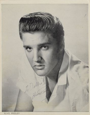 Lot #699 Elvis Presley: Signed at the Memphis Fairgrounds in the early '60s - Image 2