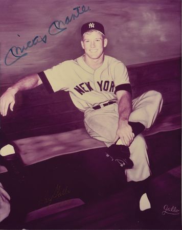 Lot #1018 Mickey Mantle Signed Photograph - Image 2