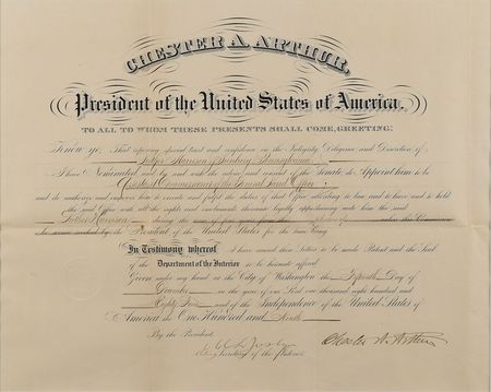 Lot #154 Chester A. Arthur Signed Document - Image 2