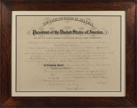 Lot #216 Rutherford B. Hayes Signed Document - Image 1