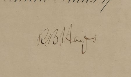 Lot #216 Rutherford B. Hayes Signed Document - Image 2