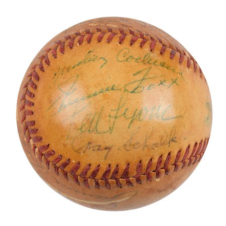 Lot #995 Baseball Hall of Famers: Rare assemblage of baseball legends, highlighted by Ty Cobb, Tris Speaker, and Jimmie Foxx - Image 3