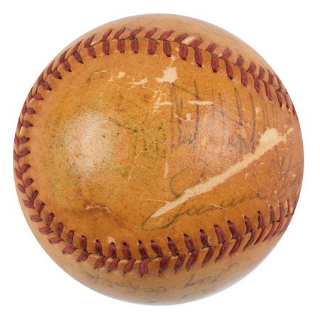 Lot #995 Baseball Hall of Famers: Rare assemblage of baseball legends, highlighted by Ty Cobb, Tris Speaker, and Jimmie Foxx - Image 4