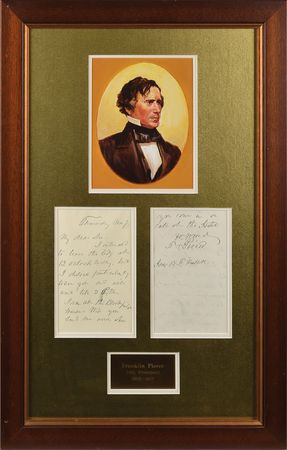 Lot #139 Franklin Pierce Handwritten Letter Signed - Image 1