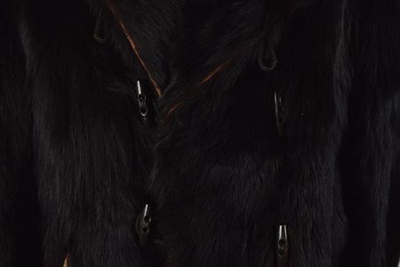Lot #319 Indian Wars-Era Bearskin Coat, Gauntlets, and Hat: Indian Wars-era bearskin coat and accoutrements - Image 3