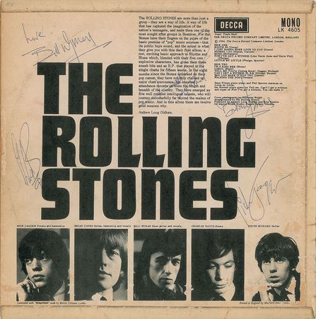Lot #703 Rolling Stones: Fully signed, uninscribed Stones debut album - Image 1