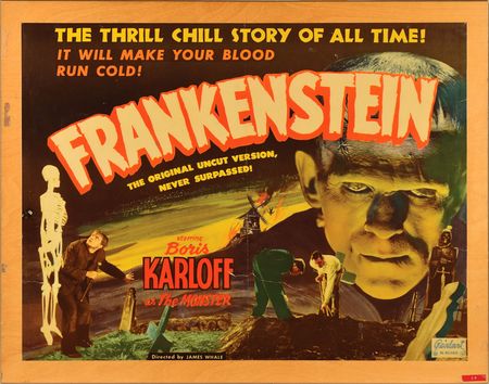 Lot #6 Frankenstein 1951 Half-Sheet Poster Poster