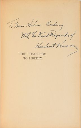 Lot #217 Herbert Hoover Book - Image 1