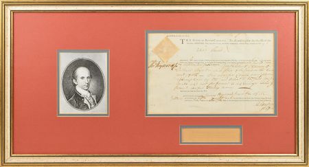 Lot #251 Thomas Heyward, Jr Signed Document - Image 1