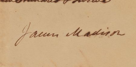 Lot #129 James Madison and James Monroe Signed Document - Image 2