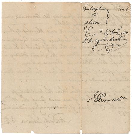 Lot #254 John Penn: Signed in the 