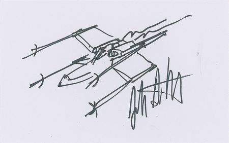 Lot #89 Star Wars: John Dykstra Sketches Sketches - Image 2
