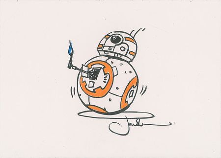 Lot #91 Star Wars: BB-8 Sketches Sketches - Image 2