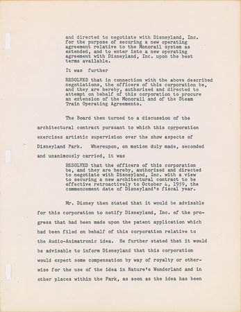 Lot #558 Walt Disney: Disney plans the extension of Disneyland's monorail - Image 3