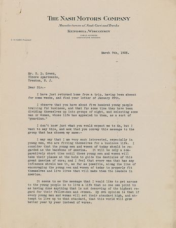 Lot #268 Charles Williams Nash: 