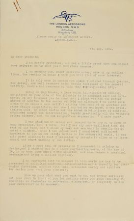 Lot #432 Claude Grahame-White - Image 1