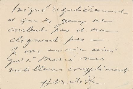 Lot #530 Henri Matisse Handwritten Letter Signed - Image 2